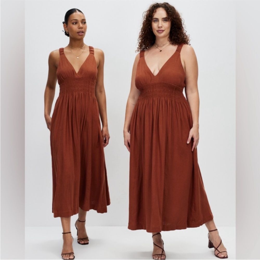 Abercrombie and Fitch Scrunchie Strap Maxi Dress - Picture 2 of 10